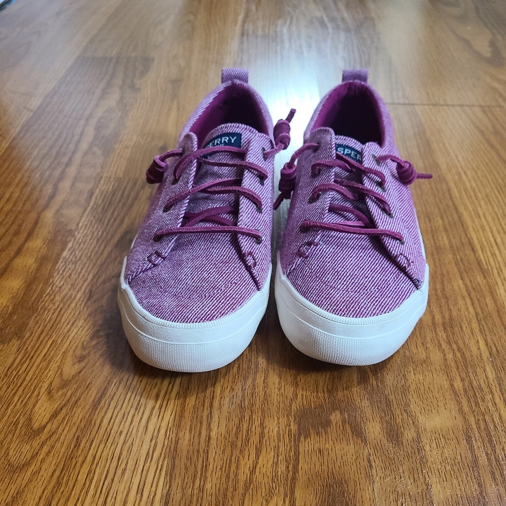 Sperry Crest Vibes Washed Twill Slip-On Sneakers … - image 2